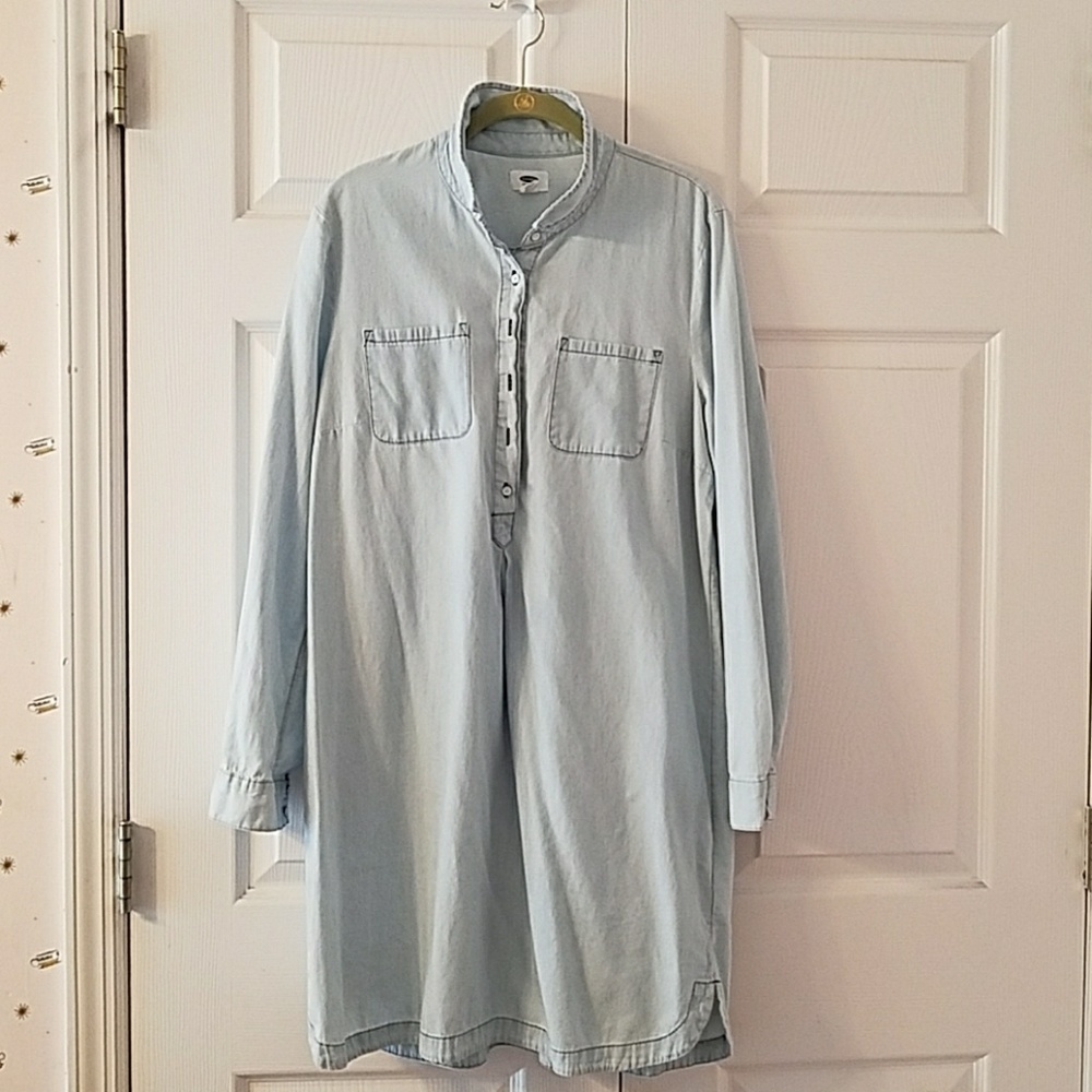denim shirt dress